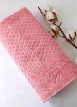 Полотенце ae 70х140 salkim розовый