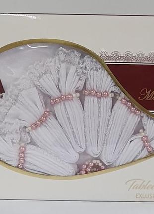 Скатерть kdk set maison royale 160x220+8 psc white