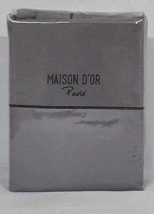 Постільна білизна maison d'or преміум ранфорс 200х220 dark grey