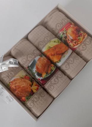 Подарунковий набір рушників maison d'or chicken cappucino