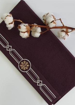 Рушник maison d'or elegance marine 50x100 bordeaux