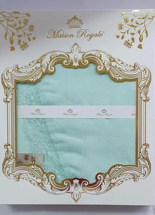 Скатертина мереживо maison royale 160 коло kdk yesil
