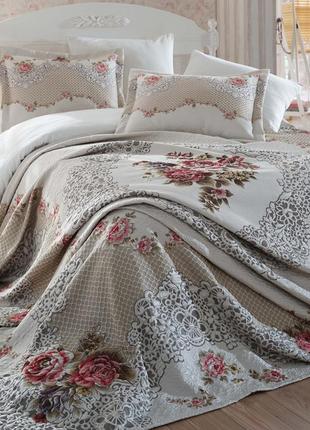 Покрывало issihome 240x260 cordenya krem 141