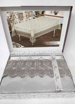 Скатерть maison royale 150x280 susanne grey