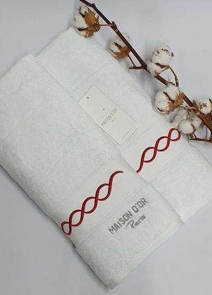 Полотенце maison d'or ramond 85x150 white