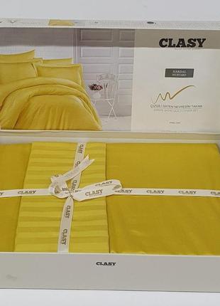 Постельное белье clasy страйп-сатин 160x220 см sari
