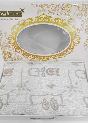 Покривало my bed жакард 240x240 модель 12 gold-cappucino