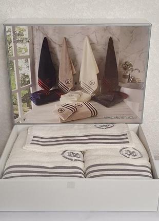 Полотенца maison d'or 3шт delon ecru
