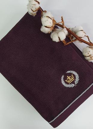 Рушник maison d'or pierre lotti 85x150 bordeaux