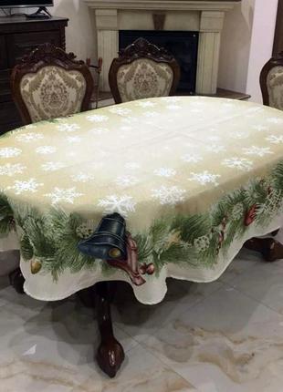 Скатерть sagol новогодняя 160х350 ovale st-136 v2 в коробке