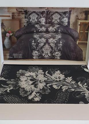 Постельное белье maison d'or сатин 200х220 anna karenina anthracite