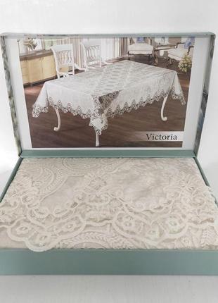 Скатерть велюр maison royale 110x160 victoria cream