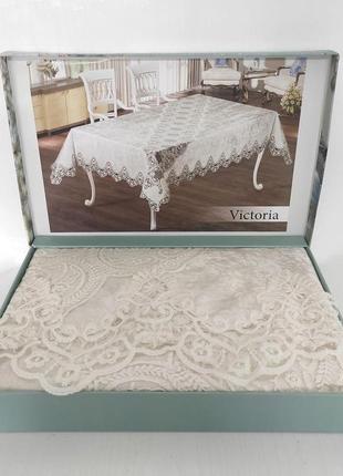 Скатерть велюр maison royale 110x160 victoria cream