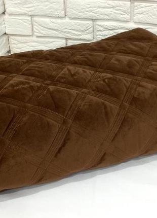 Покривало велюрове model-2 200x230 коричнивое