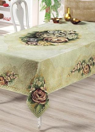 Скатертина велюрова sagol 140x180 st-139 v-3 leopar