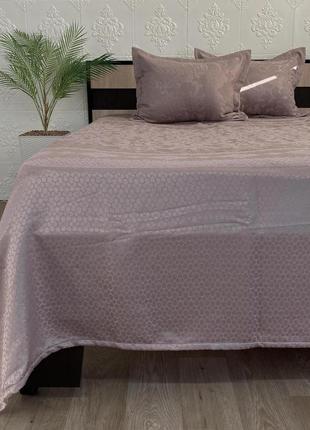 Покривало moda box 240x260 з наволочками darya kahve