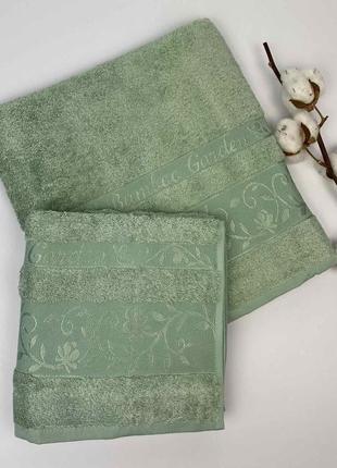 Набір рушників 2 шт garden-2 зелений