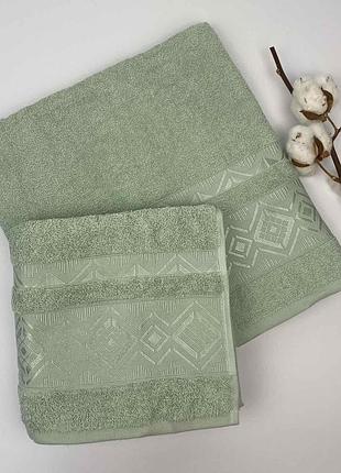 Набір рушників 2 шт firuze зелений