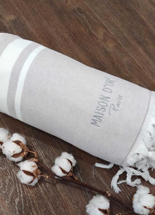 Покривало-плед maison d'or babette 155*220 murdum-white