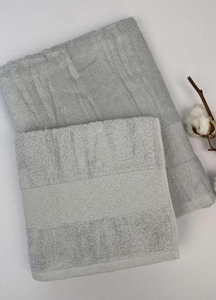 Набор полотенец 2 шт camila серый