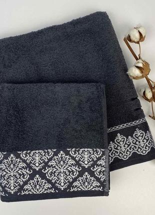 Набор полотенец cottonize 2 шт cod148 черный