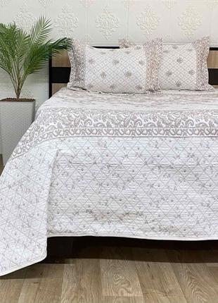 Покрывало moda box 240х260 с наволочками ikra a.kahve