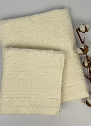Набір рушників cottonize 2 шт. cod122 молочний