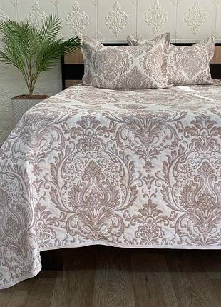Покривало moda box 240x260 з наволочками sara kahve