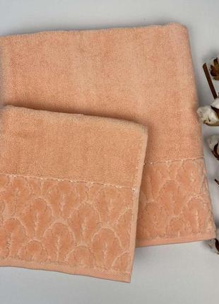 Набір рушників 2 шт діа оранжевий в фірмовій коробці