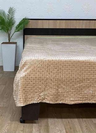 Покривало велюр євро (1216) 200х230 капучино