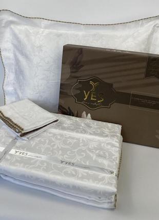 Постельное белье sagol ранфорс 200x220 nazo beyaz