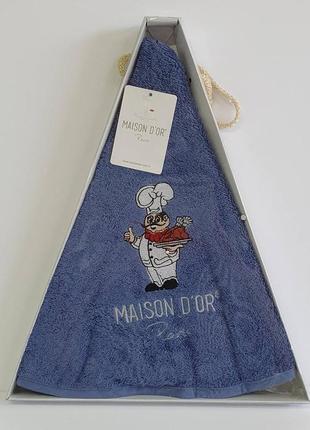 Рушник maison d'or round towel q70см blue