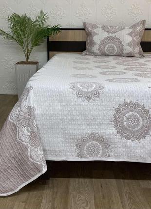 Покривало moda box 180x240 з наволочкою ahzen kahve