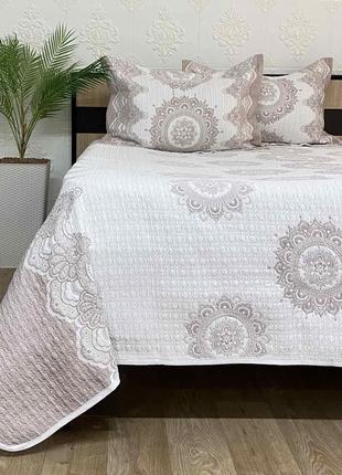 Покрывало moda box 240x260 с наволочками ahzen a.kahve