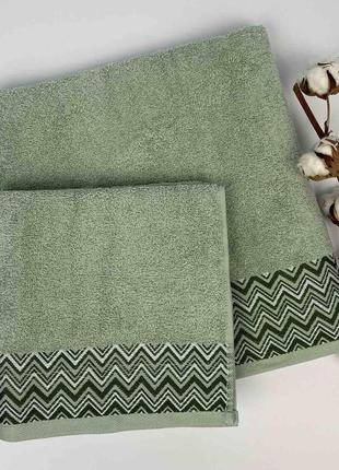 Набір рушників cottonize 2 шт. cod106 зелений