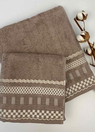 Набір рушників 2 шт masal світло-коричневий