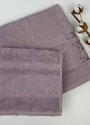 Набір рушників 2 шт аріna сіреневий в фірмовій коробці