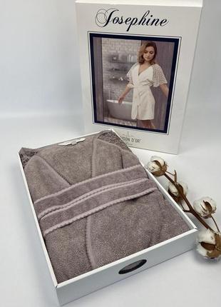 Халат женский maison d'or josephine dark lilac m