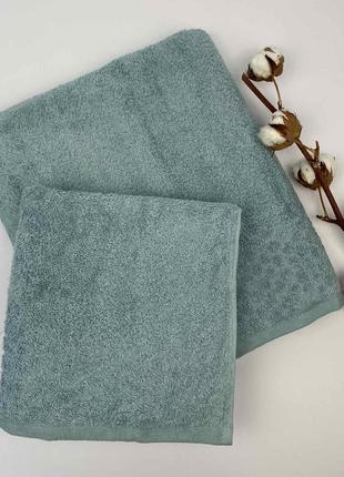Набір рушників 2 шт olya бірюзовий