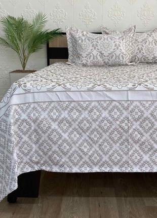 Покривало moda box 240x260 з наволочками favori kahve