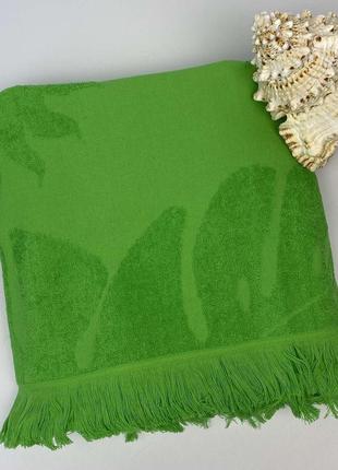 Пляжний рушник maison d'or palm 100x200 green