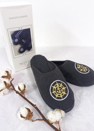 Тапочки maison d'or eligance marin slipper anthracite