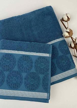 Набор полотенец 2 шт bike-1 синий
