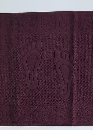 Полотенце-коврик для ног maison dor steps 50x80 bordeaux