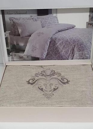 Постільна білизна maison d'or сатин 200х220 new damask beige
