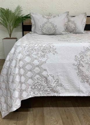 Покривало moda box 240x260 з наволочками talia kahve