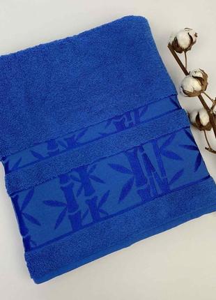 Полотенце 70x140 bamboo-1 синий