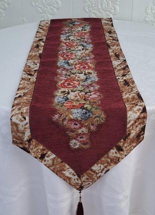 Дорожка sagol велюр 35х140 st 154 bordo