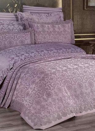 Набор покрывало + постель maison d'or mirabella 260x260 lilac