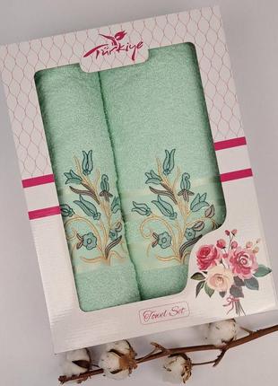Набір махрових рушників 2 шт. ае model no53